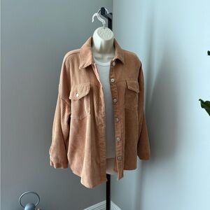 Forever 21 Brown Corduroy Utility Jacket